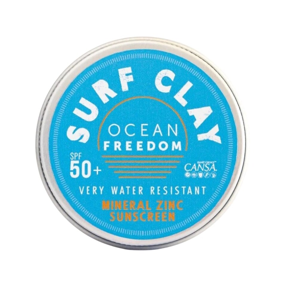 image 1 of Ocean Freedom Surf Clay Mineral Zinc Sun Cream SPF 50+ Blue Tint 50g