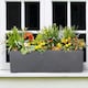 image 9 of Window Box Light Concrete Dark Grey Garden Planter L60 W17 H17.5 cm, 18 ltrs Cap.