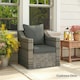 image 2 of Outsunny Garden Chair Cushion with Seat & Back Pad, CUSHION ONLY 