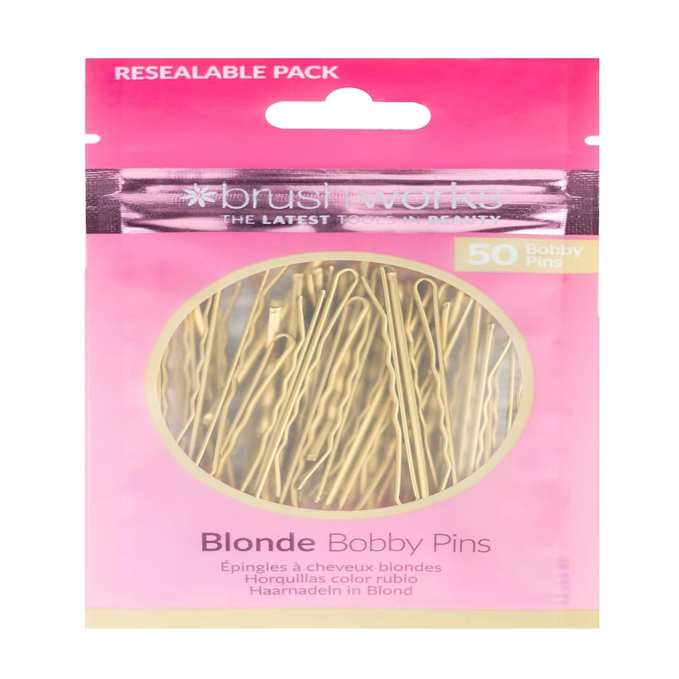 image 1 of Brushworks Blonde Bobby Pins - 50 Pieces