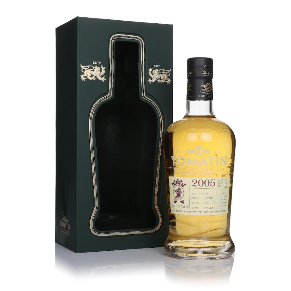 image 1 of Tomatin - Single Ex-Bourbon Cask No. 40389 2005 20 year old Whisky (UK Exclusive) | Multi | Crunchy green apples, lemon zest, Victoria sponge, buttercream, white chocolate, brown sugar, light spice | 1