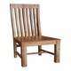 image 1 of Geneva Long Back Solid Seat Chair (Set of 2) - Mango Wood - Light Finish Brown