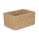 image 1 of Thatch Grass Woven Storage Basket Green | S