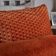 image 3 of OHS Luxury Waffle Textured Fleece Duvet Cover and Pillowcase Bedding Set Orange | Rust | Single