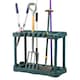 image 1 of KCT Garden Tool Storage with Wheels Rack Organiser for Shed Garage Accessories Spade Holder Tidy Solutions Freestanding Plastic