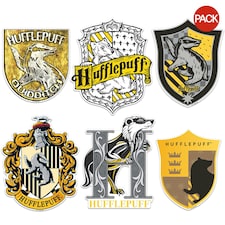 Harry Potter Deluxe Hufflepuff Stickers (Pack of 50) - Multicoloured - One Size (UTTV19785)