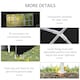 image 9 of Outsunny 6m x 3m Garden Gazebo Marquee Canopy Party Tent Canopy Patio Black