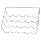 image 1 of SPARES2GO Wine Bottle Rack Shelf Insert compatible with Smeg Fridge (457 x 290 x 70mm) Silver