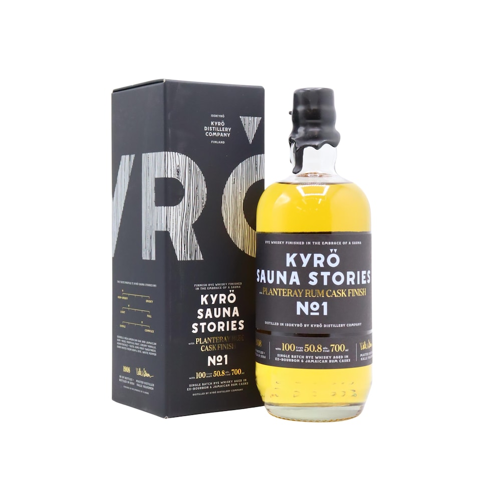 image 1 of Kyro - Sauna Stories No 1 - Planteray Rum Cask Whisky | Multi | Tropical fruit, creamy vanilla, honeysuckle, Ripe fruit sweetness, dark notes from rum and rye, white pepper, Fruity and light | 1