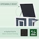 image 3 of PawHut Wood 2-Floor Cat Condo Pet House Kitten Shelter with Window - Gray