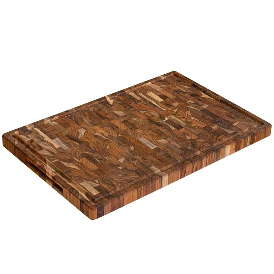 image 1 of Stolf Multipurpose Inverted Teak Wood Extra Large Barbecue Cutting Board 58 x 38cm | Multi