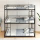 image 6 of COSTWAY Metal Triple Bunk Bed Double Over Double Bunk
