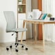 image 5 of Vinsetto Mesh Back Armless Office Chair with Adjustable Height, Wheels Grey
