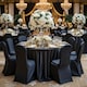 image 9 of Chair Cover Spandex Polyester Stretch, Flat Dining Slipcovers - 10pcs