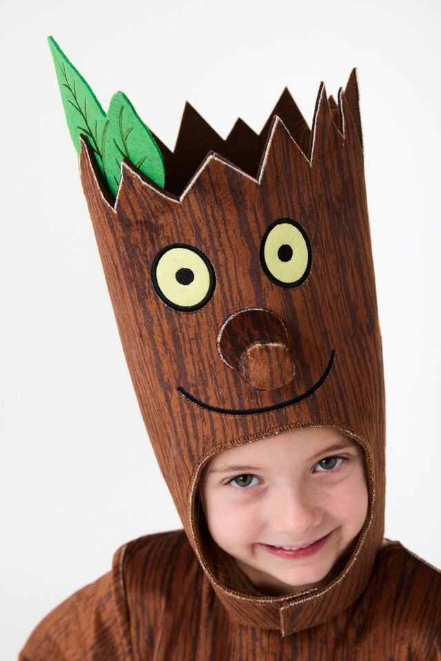 image 1 of Officially Licensed Stickman Unisex Kids Full Suit Costume - World Book Day, Dress-Up, and Role Play - Ages 3-8 | Brown | Brown | 3-4 years