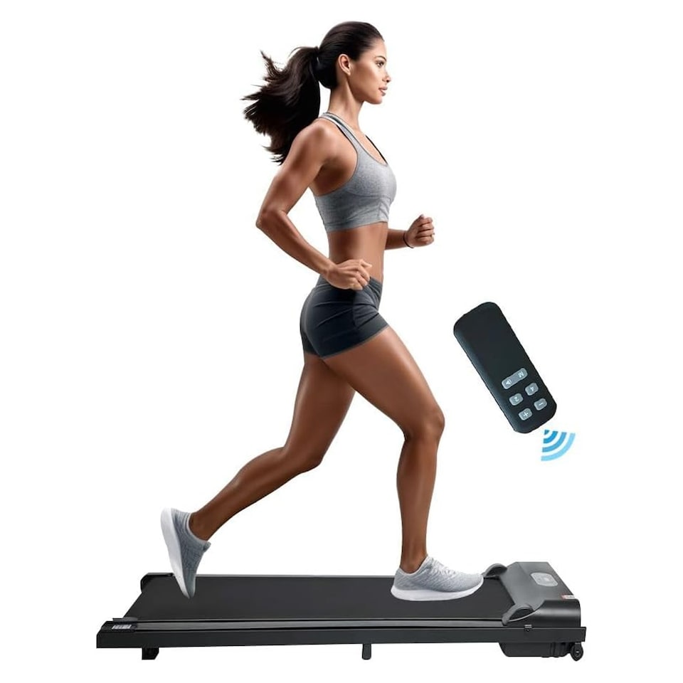 image 1 of Alivio 2.5HP Under Desk Digital Treadmill With Remote And LCD Display