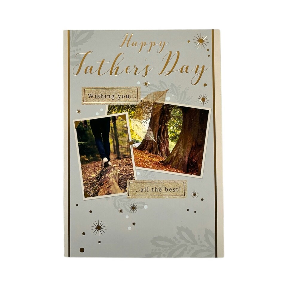 image 1 of Wishing You The Best Photographic Forest Design Father's Day Card
