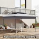 image 2 of Outsunny 3.25mx3.25m 2-Tier Gazebo Cover Replacement, 30+ UV Protection, Beige