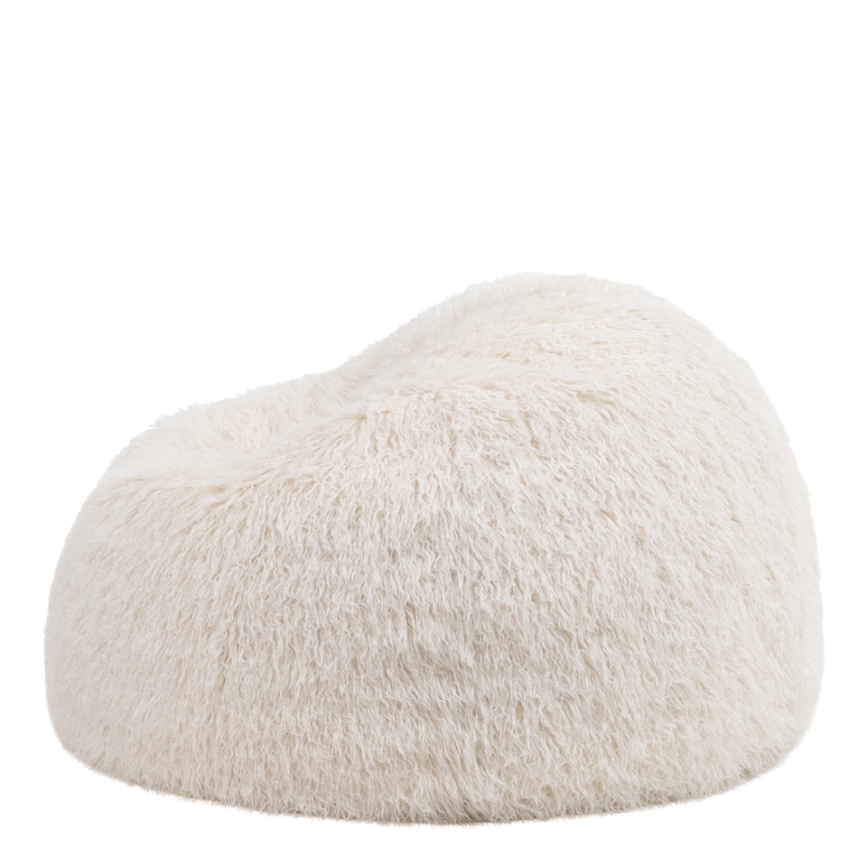image 1 of icon Kingston Classic Faux Fur Bean Bag Chair Natural