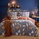 image 1 of furn. Halloween Pawty Printed Reversible King Size Duvet Set Orange | King