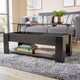 image 9 of Wooden Coffee Table With Lift Up Top Storage Area and Magazine Shelf | Black