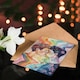 image 4 of Rainbow Love Pride Gay Couple Kiss Watercolour Birthday Card