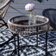 image 3 of Charles Bentley Zanzibar Coffee Table Grey Side Rattan Side Table