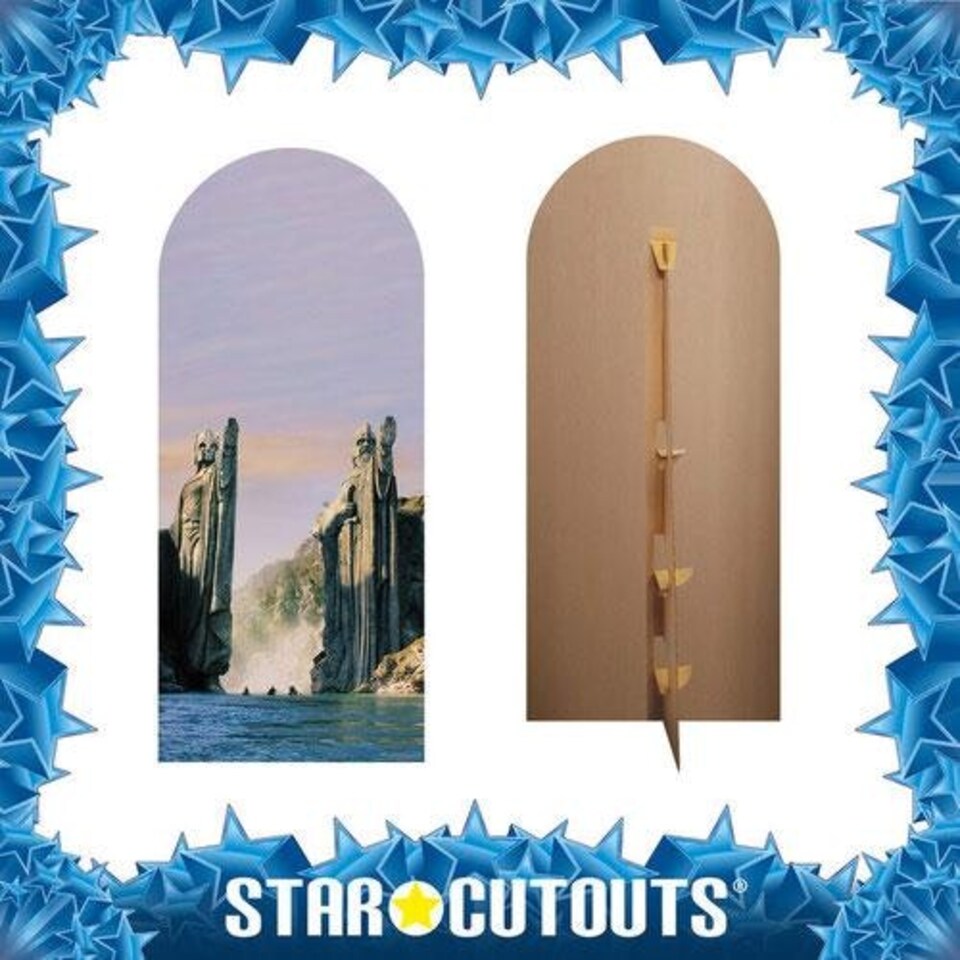 image 1 of Lord of the Rings Argonath Single Backdrop Cardboard Cutout 185cm
