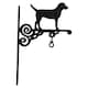 image 2 of Black Labrador Retriever Dog Bell Farm Cast Iron Sign Plaque Door Wall House