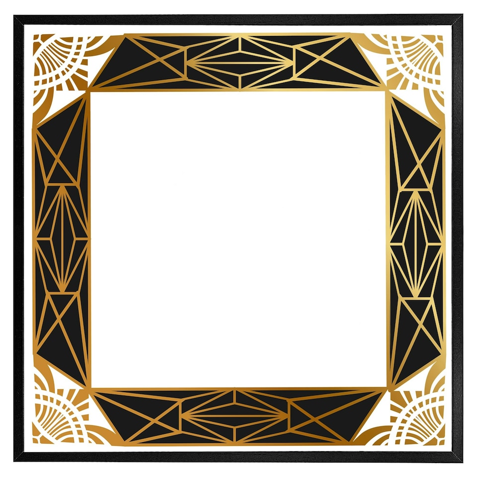 image 1 of Art deco border (Picture Frame) Grey | S