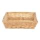 image 3 of Rectangular Flat Split Willow Wicker Tray | Brown | Brown | One Size