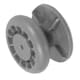 image 5 of SPARES2GO Guide Support Rail Basket Wheel for Midea UBMIDW45 Dishwasher