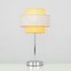 image 3 of ValueLights Pair Weaver Chrome Touch Table Lamps Mustard & Grey Shade & Bulb Multi
