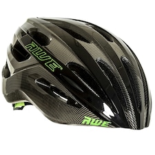 AWE AweSprint In Mould Bike Helmet Carbon/Black/Green 58-61cm Crash Guarantee* | Black | Green