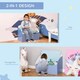image 9 of HOMCOM Kids Wooden Toy Box Children Storage Chest Bench Organiser Bedroom Pink | 60 x 30 x 50cm