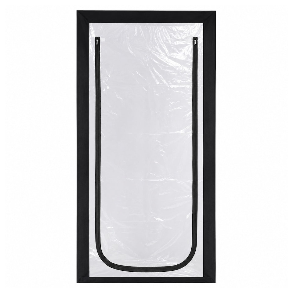 image 1 of Heavy Duty Reusable Zip Door Dust Barrier Guard Protection Kit | Clear | 1