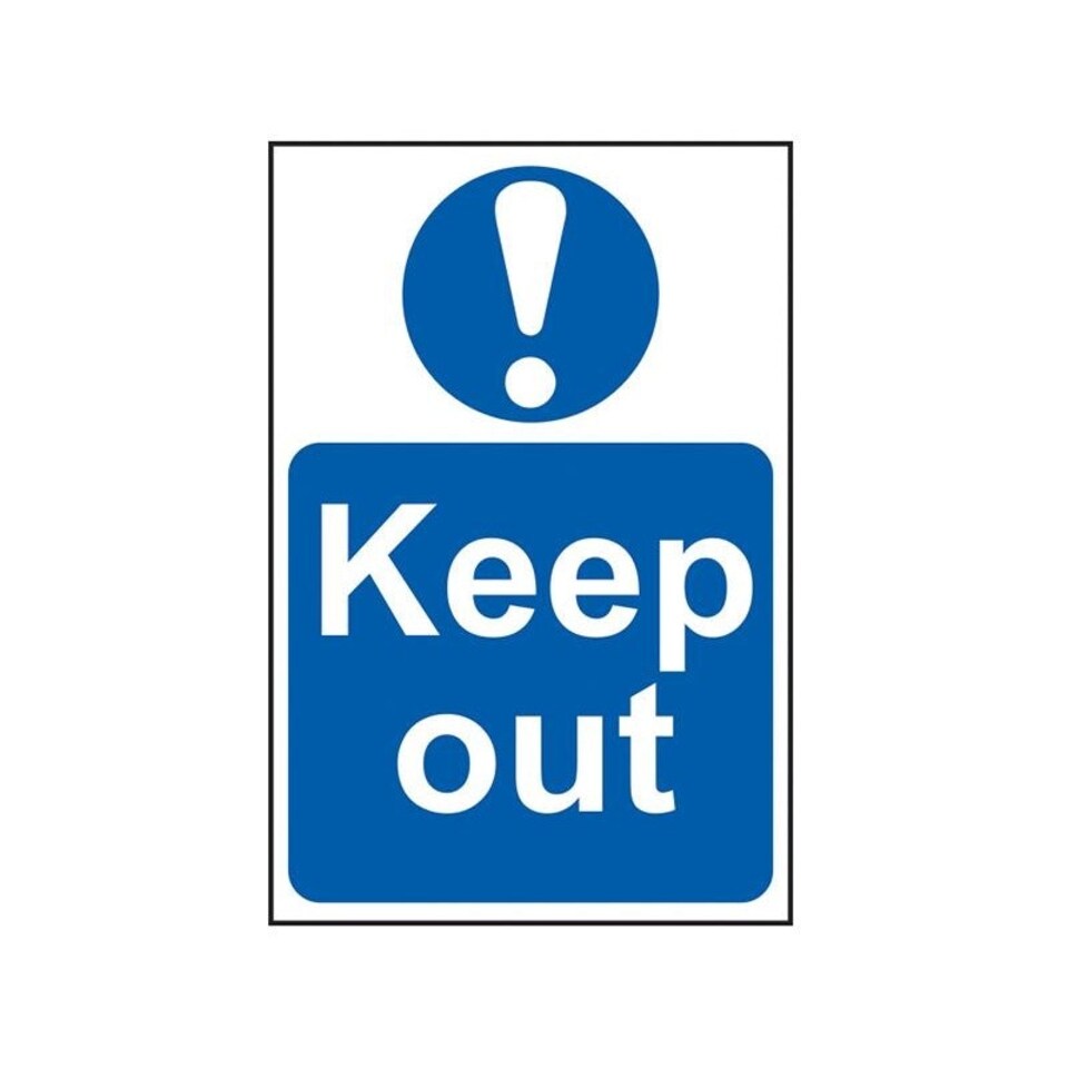 Scan Sign: Keep Out - Multi Colour - 200 x 300mm