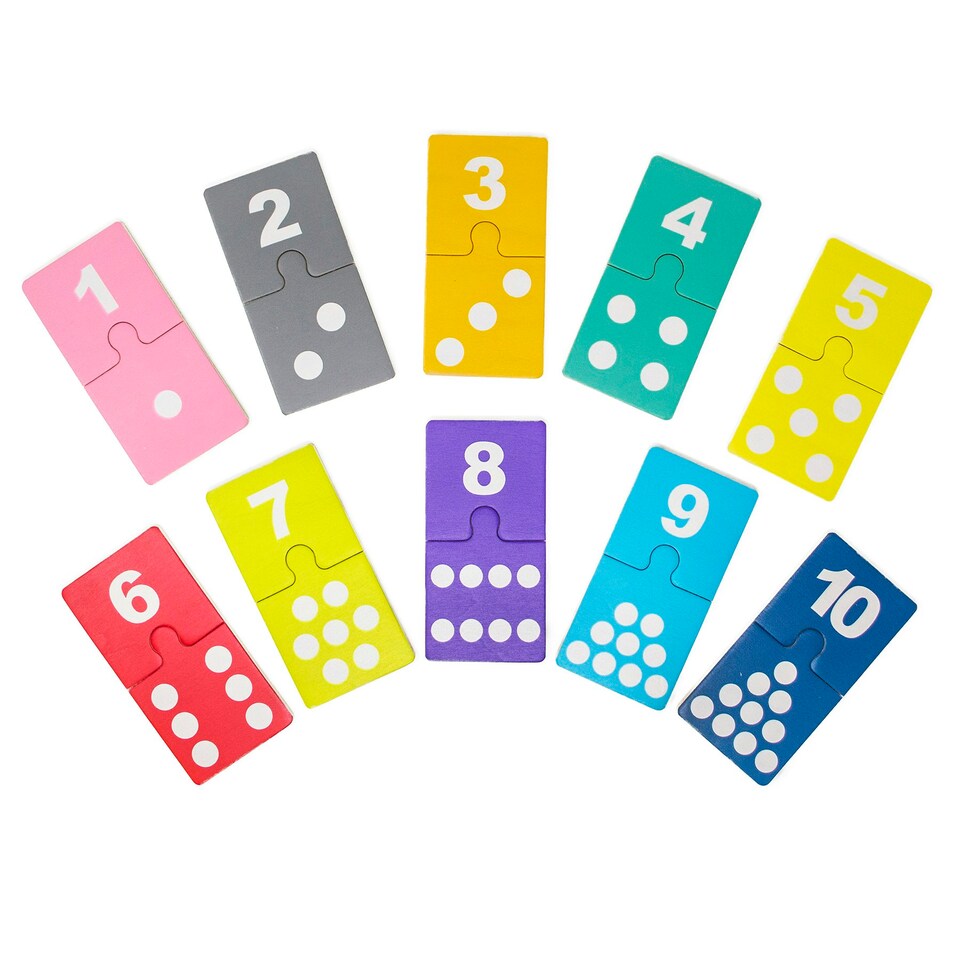 image 1 of Floss & Rock Number Jigsaw Puzzle Matching Game