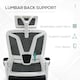 image 4 of Vinsetto Mesh Office Chair for Home with Lumbar Support, Footrest