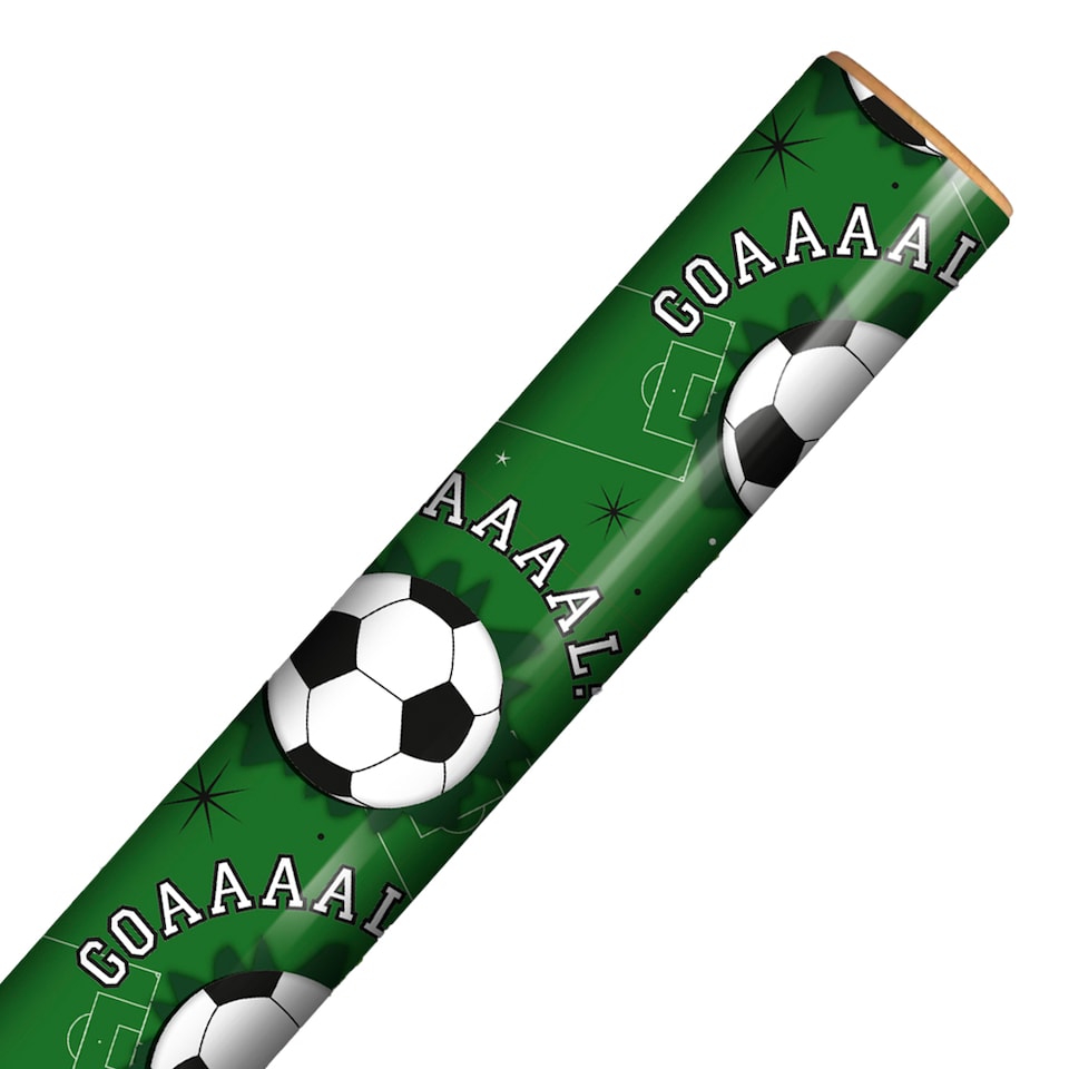image 1 of Football Goal Gift Wrapping Paper Roll 3m