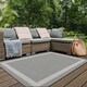 image 1 of Reversible Outdoor Rugs in Bordered Design Duo Weave Collection