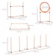 image 4 of PawHut Pet Agility Training Equipment Dog Jump Hurdle Bar Obedience Training Set