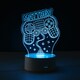 image 5 of Personalised Name Gaming LED Colour Changing Night Light