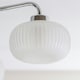 image 3 of ValueLights Amaia Chrome IP44 Rated 3 Way Frosted Ribbed Glass Ceiling Light with LED Bulbs