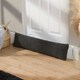 image 5 of OHS Teddy Fleece Window Weather Seal Draft Draught Excluder Door Stopper, 90cm - Charcoal