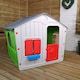 image 2 of 1.15m Kids Indoor Outdoor Plastic Wendy House Galilee Village Playhouse
