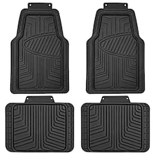 Heavy Duty Rubber 4 PCS Car Mat Set Universal Mats Non Slip Cut To Fit Trim