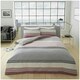 image 1 of VELVETIO Moxie Stripe Duvet Cover Set Reversible Polycotton Easy Care Beddings Pink | Blush Pink | King
