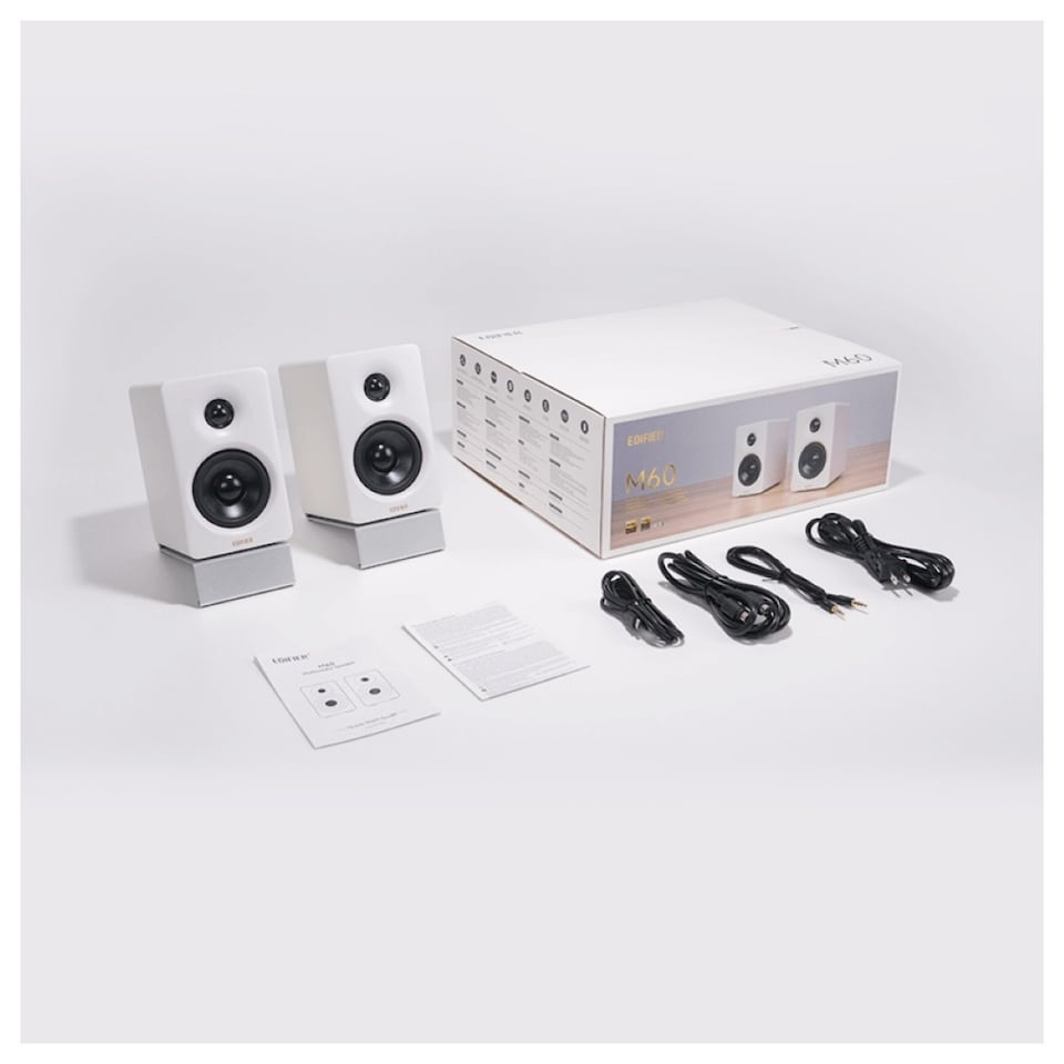 image 1 of Edifier M60 Compact Desktop 2.0 Speakers - White