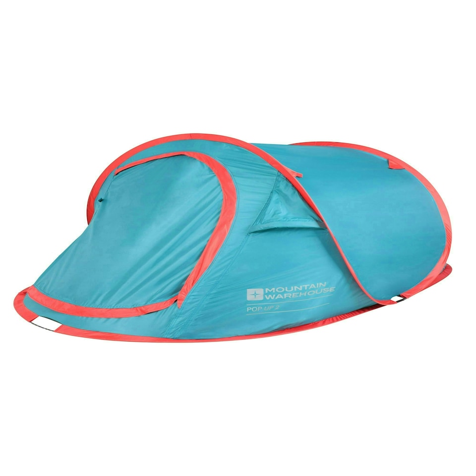 image 1 of Mountain Warehouse Pop Up SS Tents Water Resistant Compact Camping Accessory Blue | Light Blue | One Size